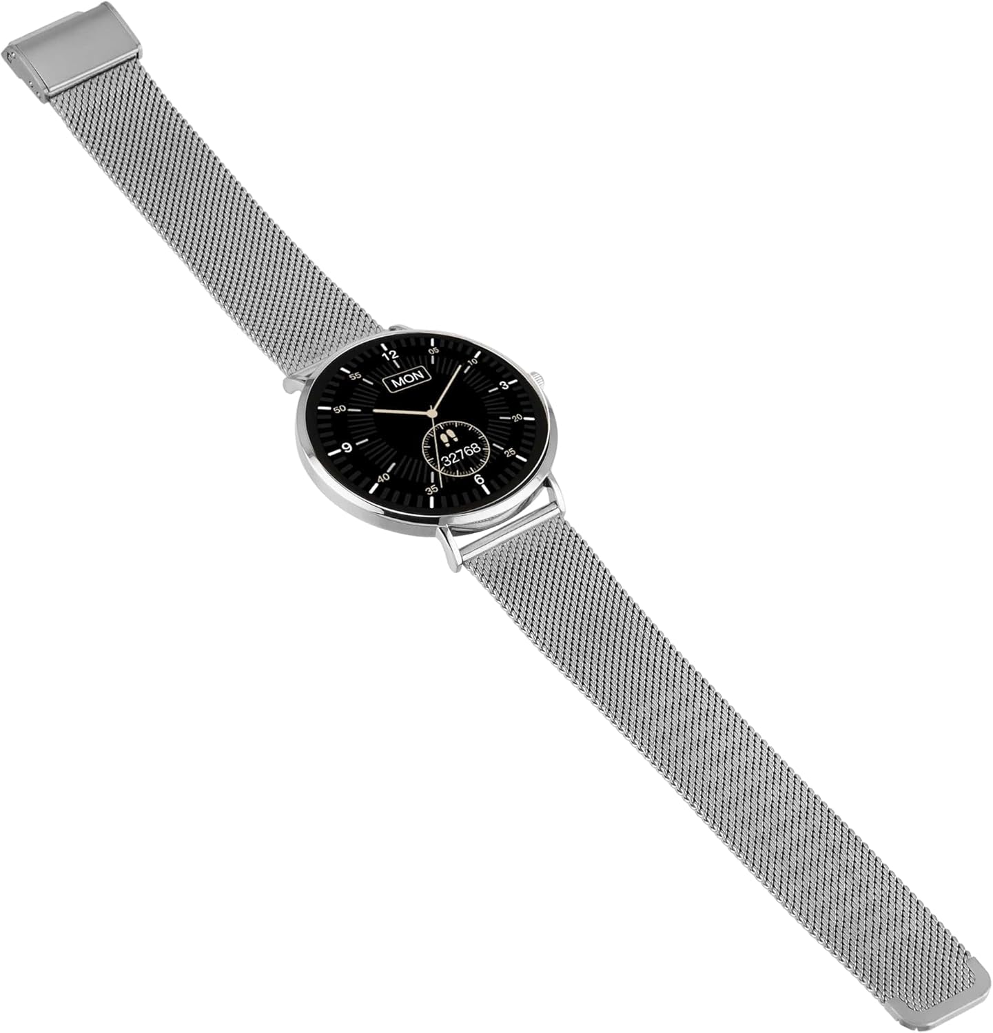XCOAST SIONA 2 Damen Smartwatch Silber – Feinmaschiges Armband, AMOLED-Display, Fitnessuhr mit Herzfrequenz, Blutdruck & SPO₂, 21+ Sportmodi, IP68 wasserdicht, 7 Tage Akku, Android & iOS – Bild 9