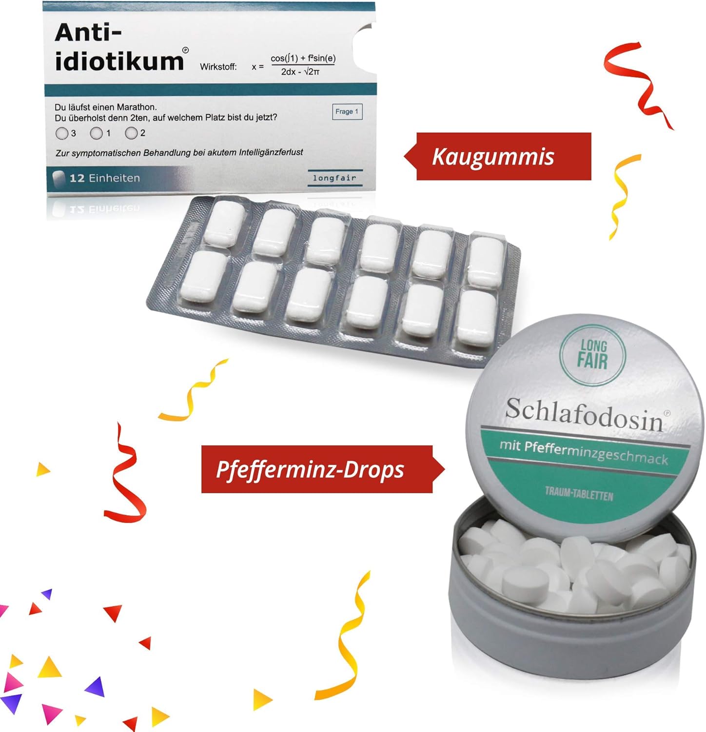 Longfair Geburtstagsgeschenk – Geschenkbox für alle Erste-Hilfe-Sets, lustiger Lebensmittel-Geschenkkorb, das Original, Scherzartikel zum Geburtstag – Bild 3