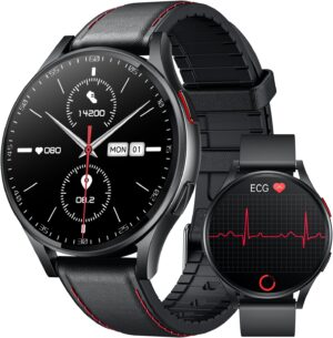 Herren-Smartwatch mit EKG HRV, Blut...