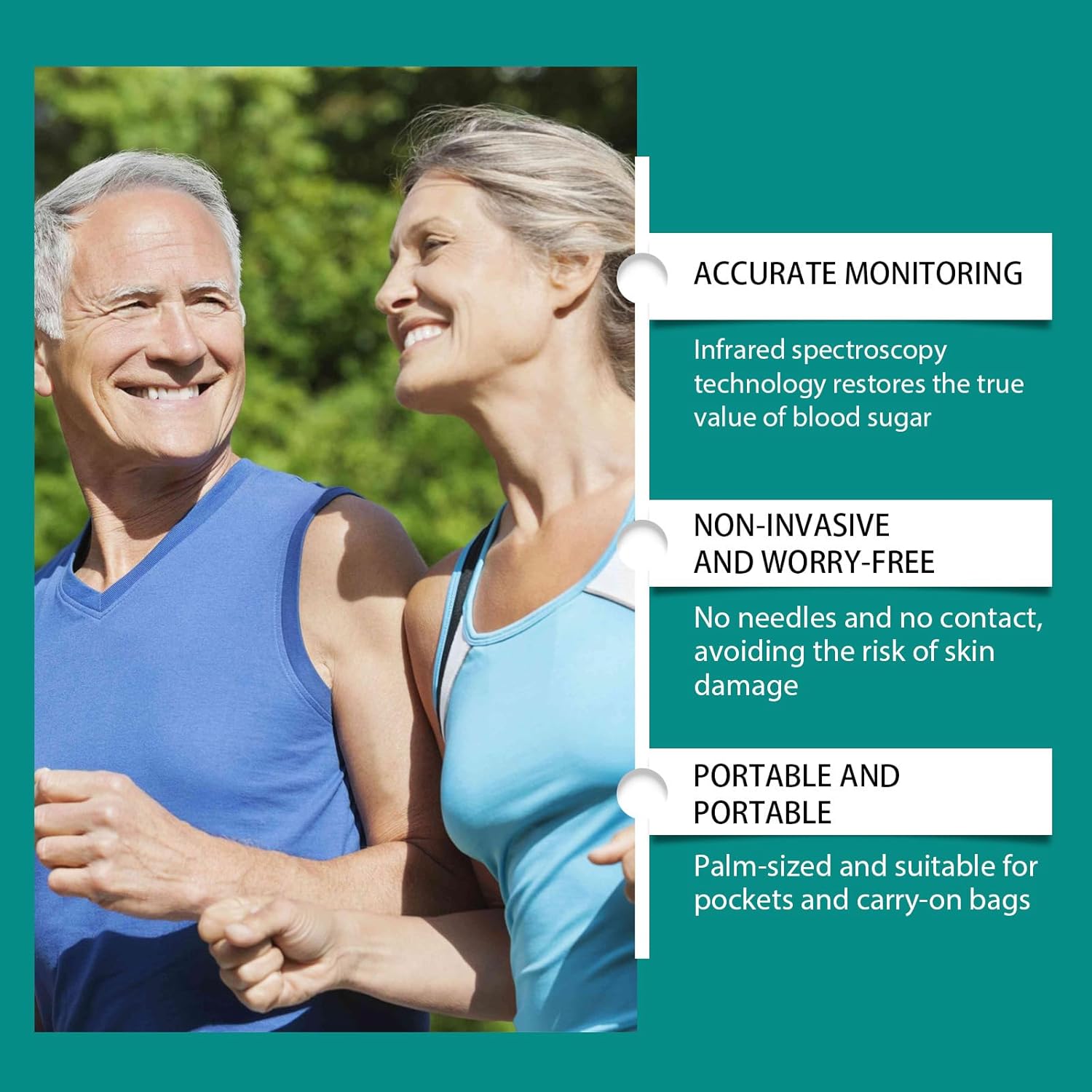 Blutzucker-Messsystem,Zuckermessgerät Glucose Monitor,Einfach zu bedienen,Kontrollieren Sie effektiv den Blutzucker,1PC – Bild 6