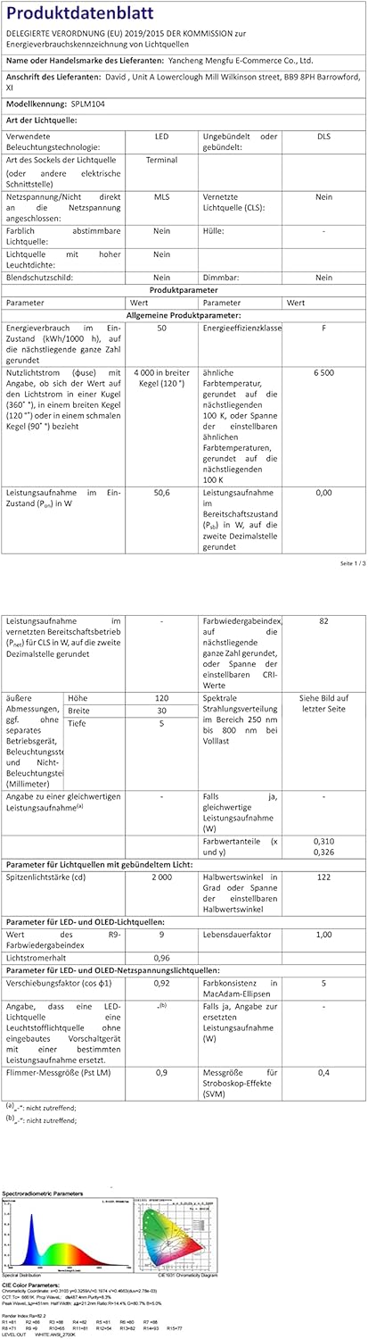 Dimmbares LED-Panel, 120 x 30 cm, Deckenleuchte, Hintergrundbeleuchtung, 55 W, warm/natürlich/kaltweiß, 2700–6500 K, Tageslichtlampe, Fernbedienung und Memory-Funktion, für Büro, Werkstatt, Garage, Zimmer, Küche – Bild 7