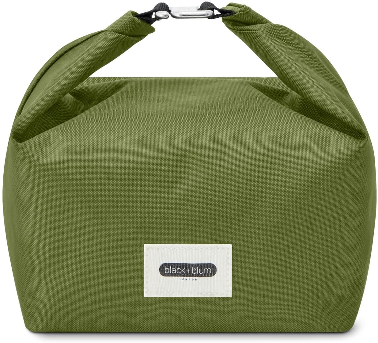 BLACK + BLUM Isolierte Lunchtasche 6,7 L Moos, 100 % auslaufsicher dank Rolltop, faltbare Lunchtasche aus recyceltem Kunststoff, wasserabweisend, kleine Kühltasche für Meal Prep, Büro, Schule