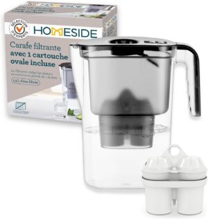 Homeside Wasserfilterkanne Schwarz ...