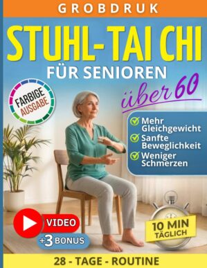 Stuhl-Tai-Chi für Senioren über 6...