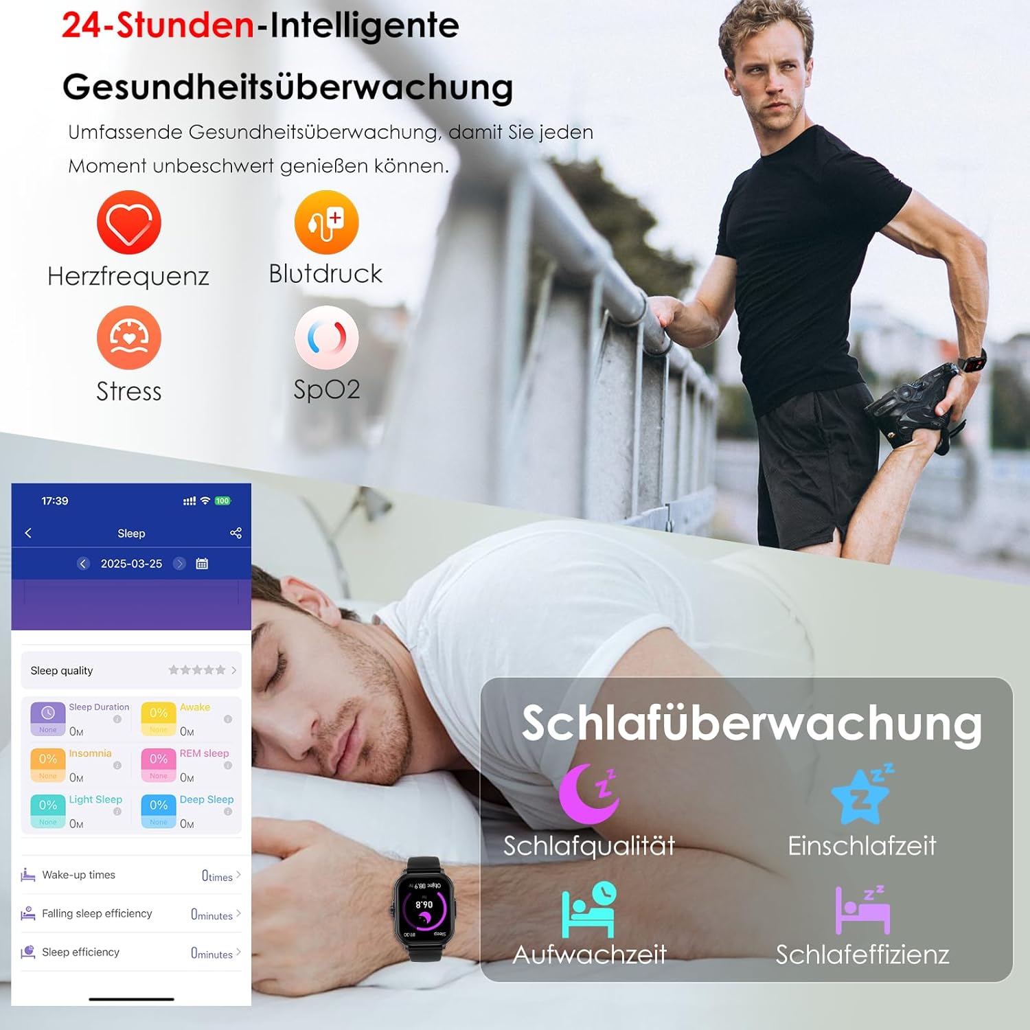 YYKY Smartwatch 2.1 Wasserablauf-Smartwatch mit SOS-Funktion – Bild 4