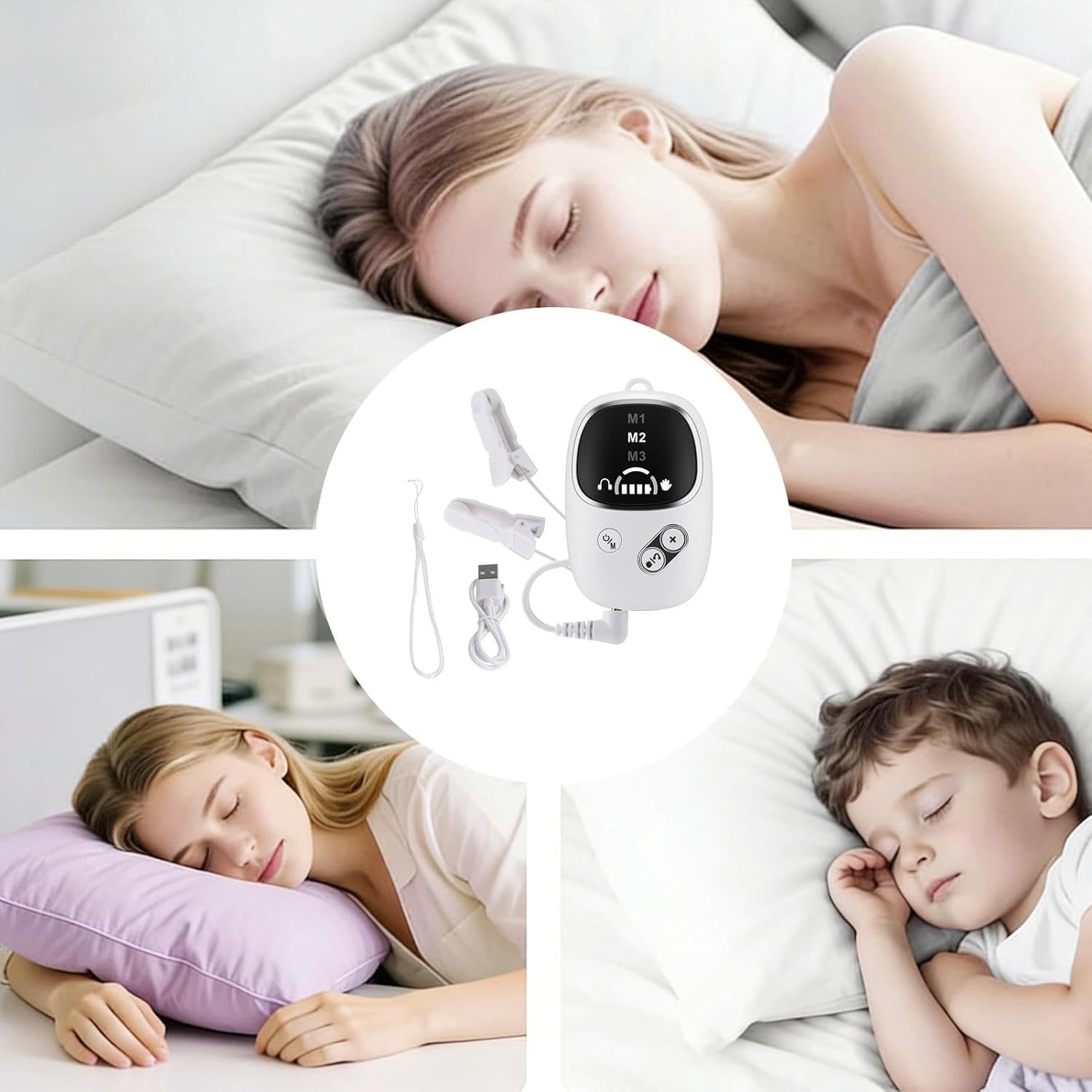 Tragbares Entspannungsgerät, Ohrclip, Umgebungsgeräusch-Maschine, langer Schwanz, Stressabbau-Design, kompaktes weißes Rauschen, Entspannungsgerät für Zuhause, Schlafzimmer, Reisen, Arbeit, Pausenruhe – Bild 5