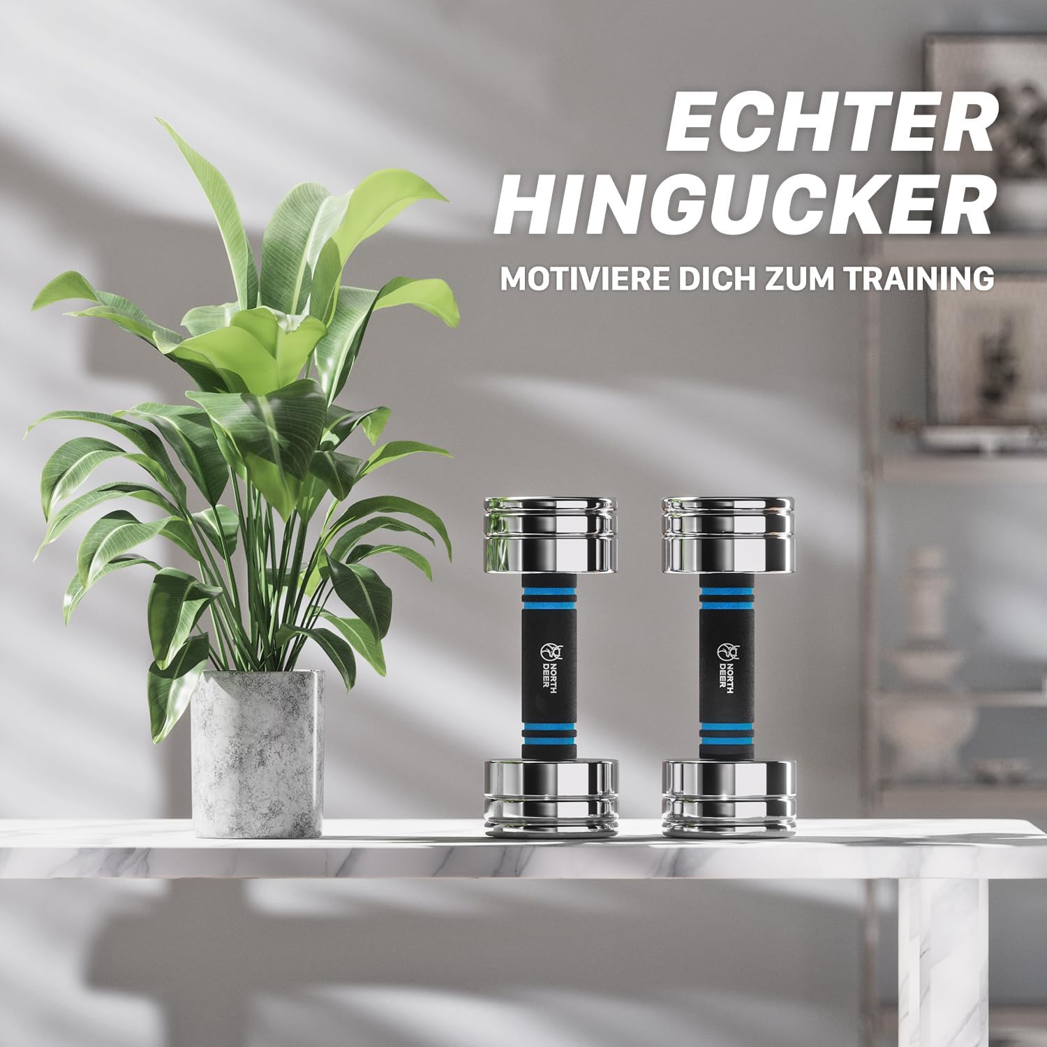 Northdeer Stahlhanteln, ultrakompakt, verstellbare Hanteln, 2,5 kg, 5 kg, 7,5 kg, 10 kg, 15 kg, 25 kg, mit Schaumstoffgriff, innovative Stahlhantel für den Heimgebrauch – Bild 7