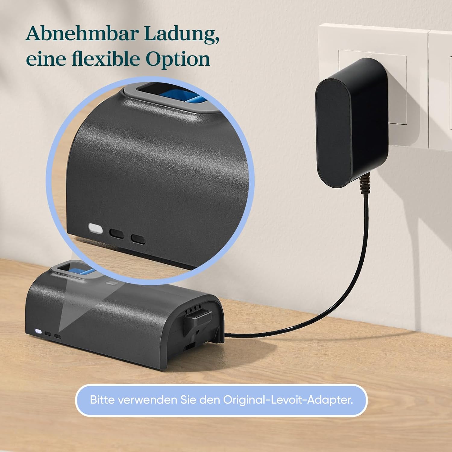 Levoit – Akku-Staubsauger – Laufzeit für 100㎡ – kabelloser Staubsauger – Staubsauger – 99,99 % HEPA-Filter – selbststehend – kein Verheddern – für Tierhaare/Teppich/Hartböden/Auto – LVAC-200 MAX – Bild 7