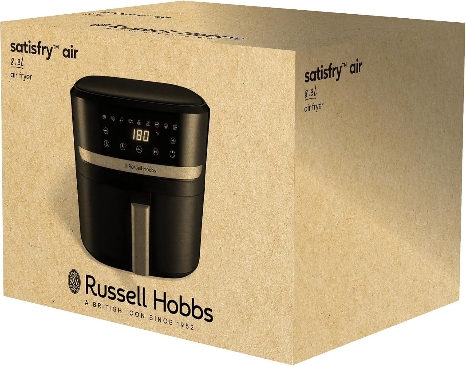 Russell Hobbs SatisFry 27632-56 Heißluftfritteuse XXL, 8,3 l, kompaktes Gehäuse, sehr leise, Pizza-Durchmesser 26 cm (9 Programme, spülmaschinenfest, Fritteuse ohne Öl, Touchscreen, Grillen, Backen) – Bild 11