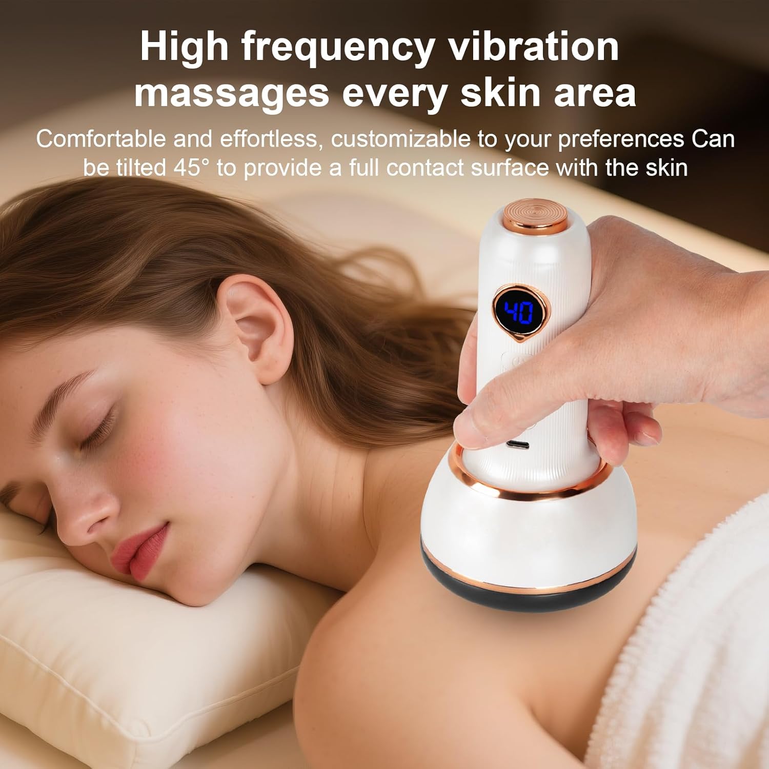 Massagegerät, Fußmassagegerät mit Wärmefunktion und Vibration, Massagegerät für Füße, Hände, Nacken, Rücken und mehr, lindert Müdigkeit und Muskelentspannung, Weiß – Bild 6