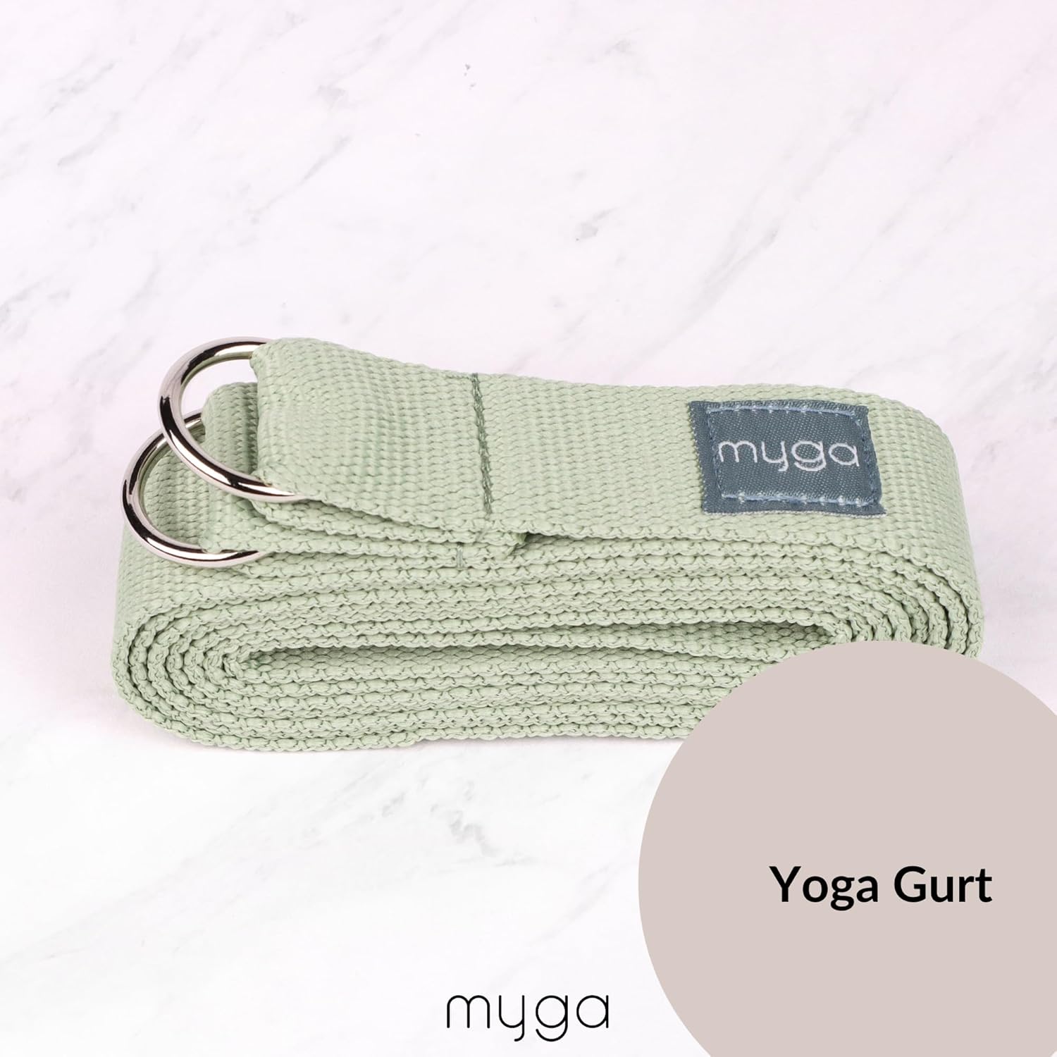 Myga Yoga Starter Kit, Komplettset mit Yogamatte, Yogablock & Gurt, rutschfest & unterstützend, ideal für Anfänger & Zuhause sowie auf Reisen, verschiedene Druckdesigns – Bild 5