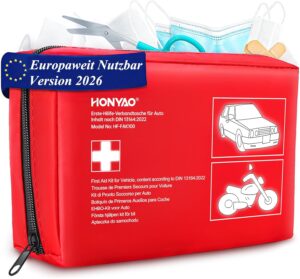 HONYAO Erste-Hilfe-Set Auto 2026, A...