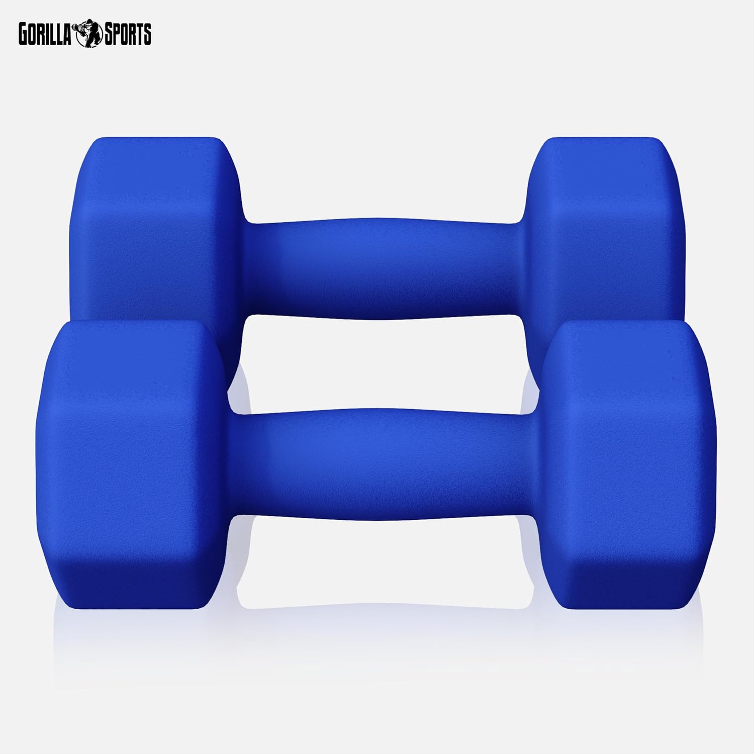 GORILLA SPORTS® Kurzhantel-Set – Neopren, Gusseisen, Gewicht und Farbe wählbar – Sechseck-Hanteln, Kurzhantel-Set, Kurzhantelgewichte, Kurzhantel-Set für Pilates, Damen, Herren – Bild 2