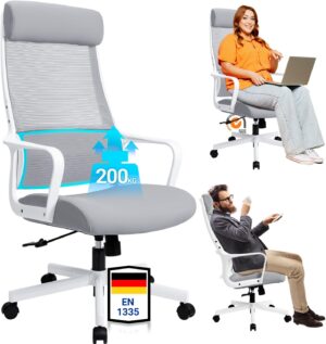 MELOKEA Ergonomischer Bürostuhl mi...