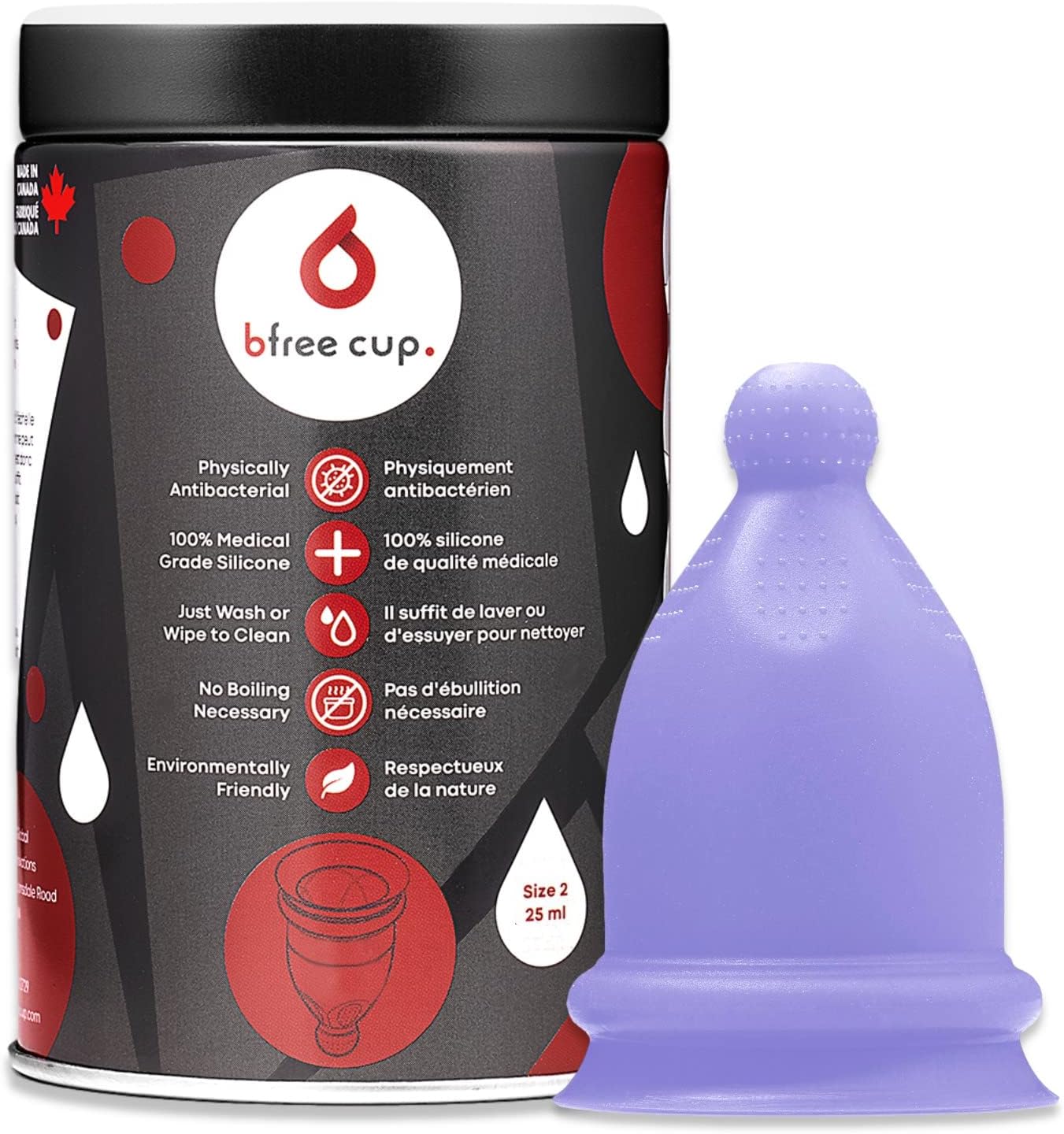 Bfree Menstruationstasse – wiederverwendbare Menstruationstasse, auslaufsicher, umweltfreundlich, Tampon/Pad, alternatives Damenhygieneprodukt für die Menstruation, Teenager, Frauen