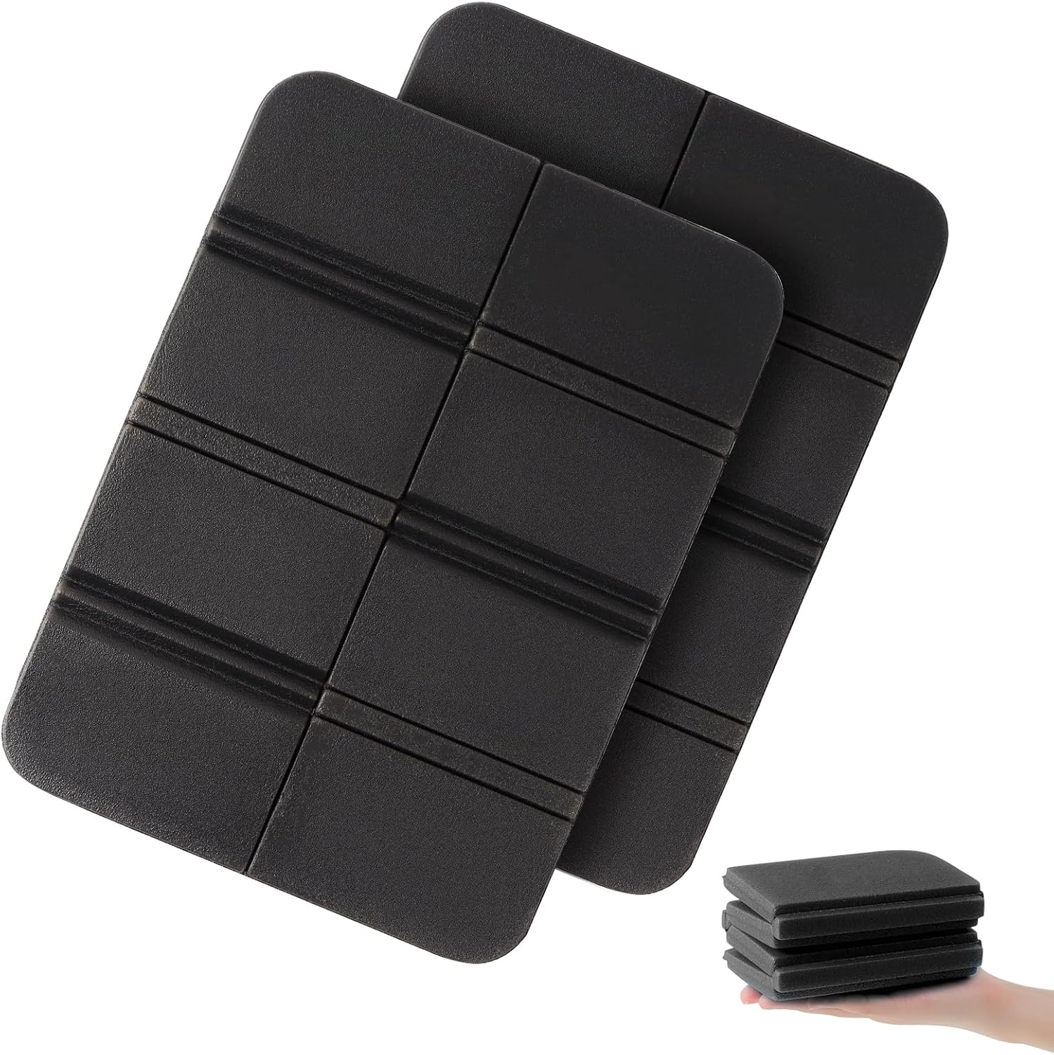 Sitzkissen Outdoor faltbar 2er Set, wetterfeste & wasserdichte Thermo-Sitzauflage Outdoor Kinder, leicht und kompakt, für Wandern, Camping, Stadion, Picknick & Garten