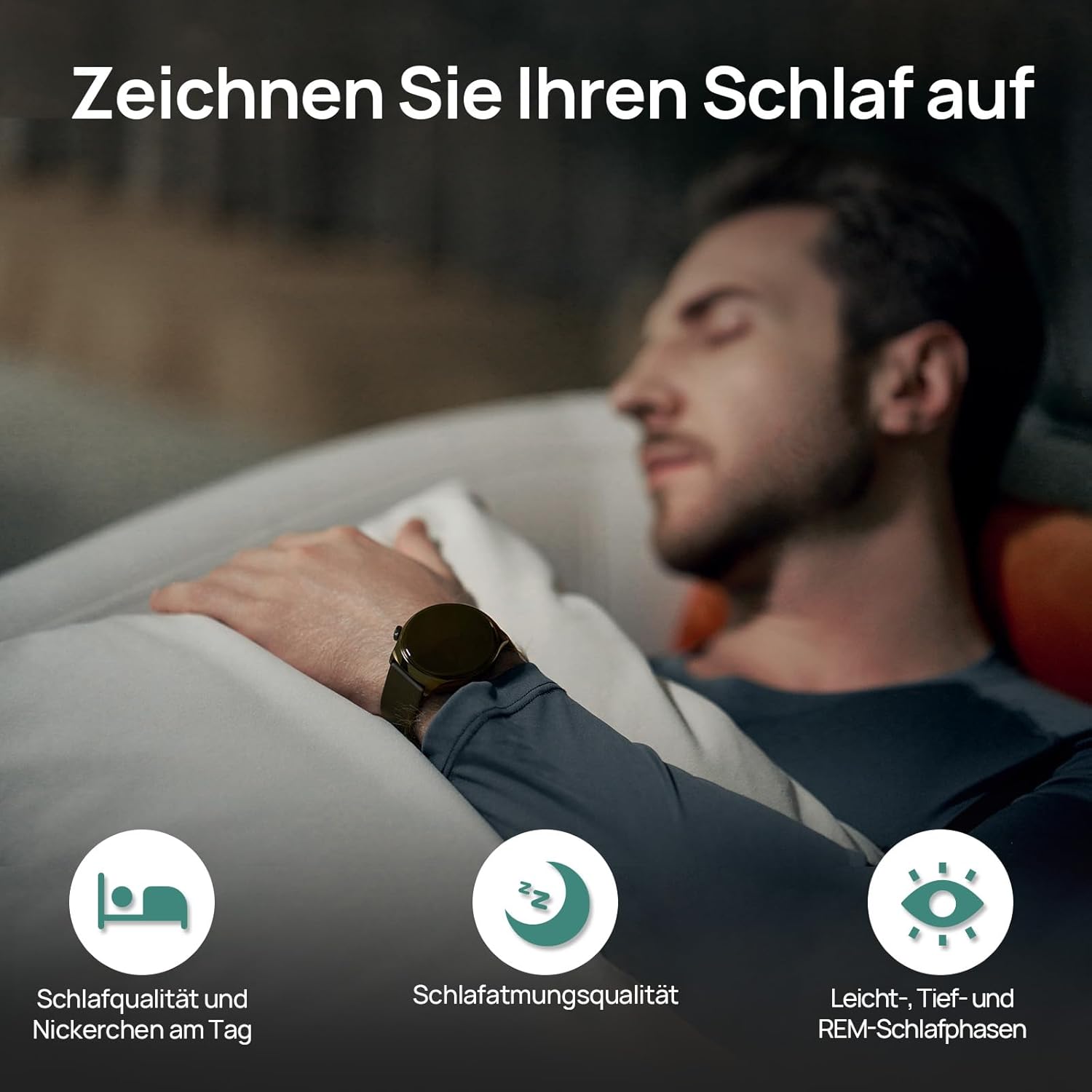 Mibro Lite3 Pro Smartwatch GPS Herren Damen rund 45 mm, AMOLED 1,32 Zoll Fitness-Tracker, 5ATM wasserdicht, Herzfrequenz Schlaf SpO2 VO2 Max, Bluetooth-Anrufe, 15 Tage lange Akkulaufzeit (Dunkelgrün) – Bild 6
