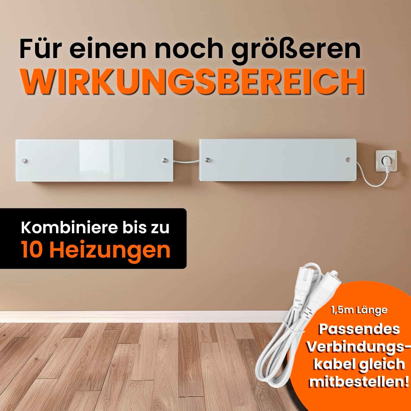 Tonis SCHIMMELSCHOCK Anti-Schimmel-Heizung mit Glasscheibe zur Schimmelbekämpfung | Wandheizung trocknet kalte, feuchte Wände und behebt die Ursache von Schimmel | Innovatives Glasdesign – Bild 8