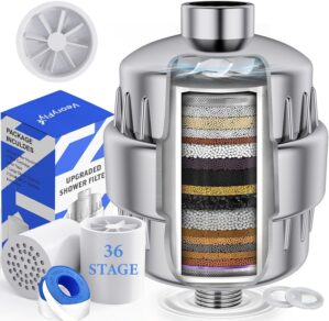 36-stufiger Duschfilter mit Lüfter...