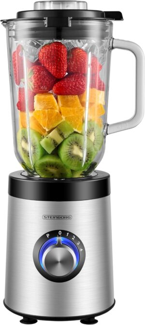 Steinborg Standmixer aus Glas, Edel...