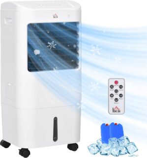 HOMCOM 3-in-1 mobiler Luftkühler m...