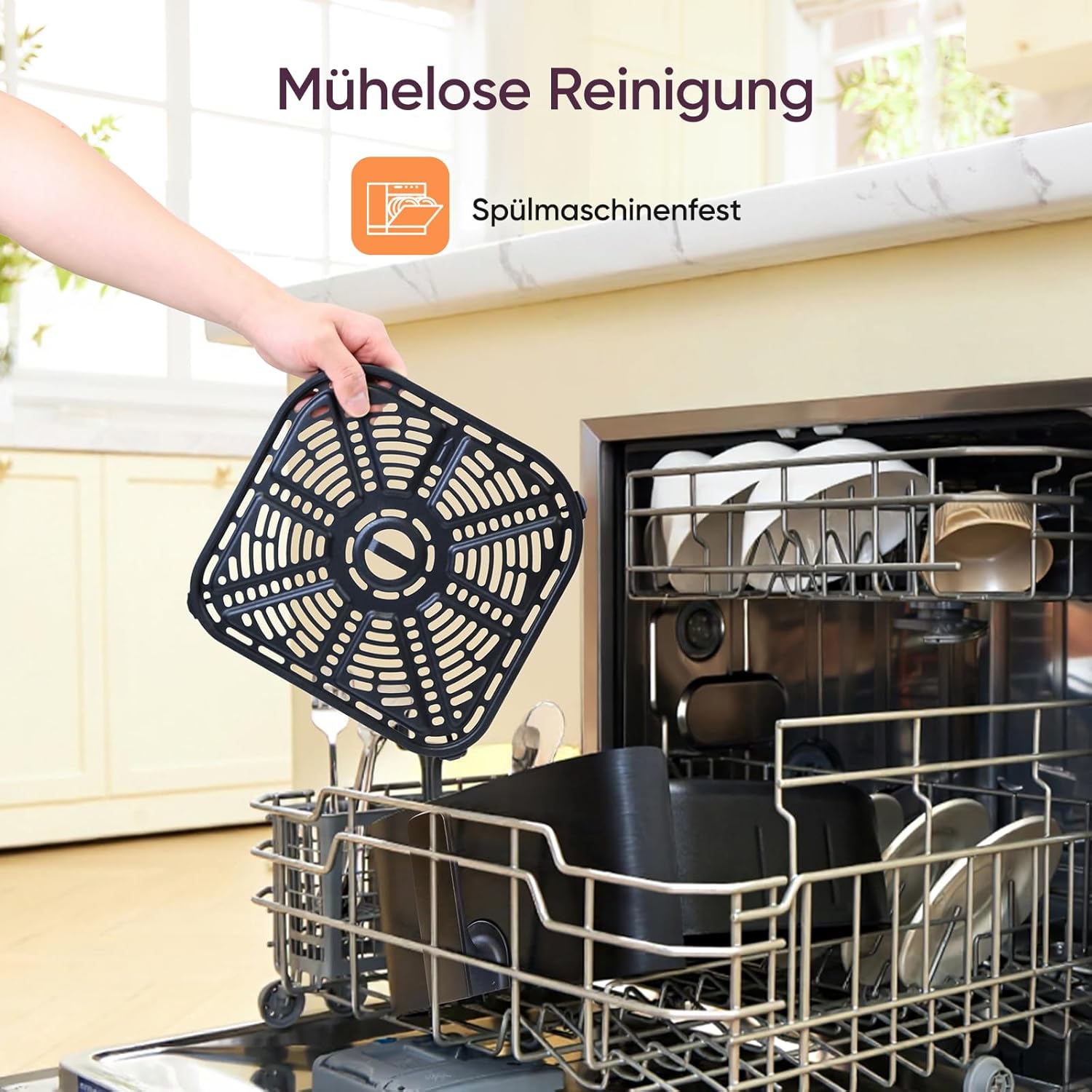 COSORI Heißluftfritteuse, Airfryer Testsieger 2024, 11-in-1 Heißluftfritteuse XXL 5,5 L, Heißluftfritteuse mit Schüttelerinnerung, 97,3 % Öleinsparung, 67,5 % Energieeinsparung, spülmaschinenfeste Körbe – Bild 9
