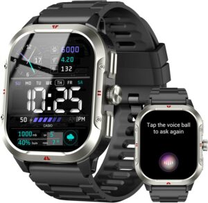 Militär-Smartwatch für Herren mit...