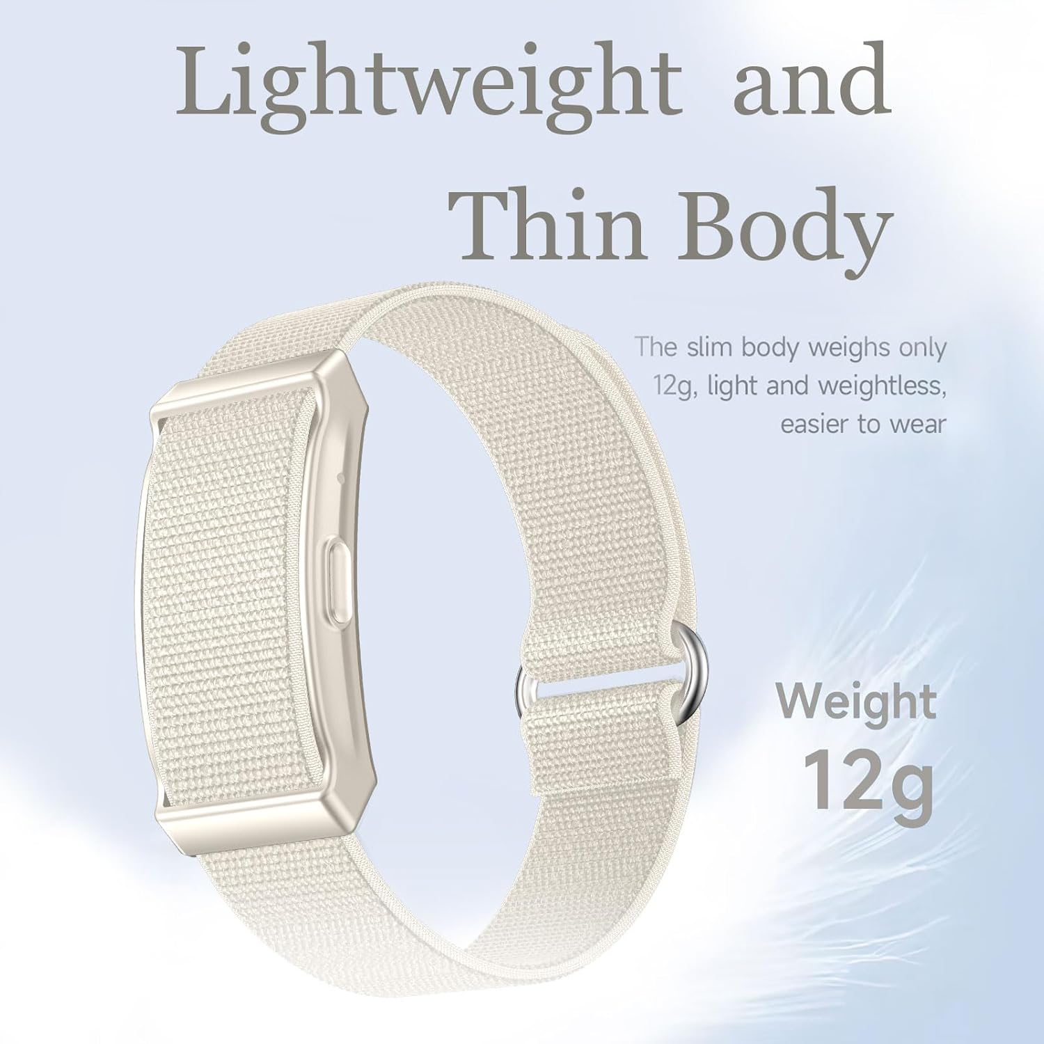 findtime Aktivitäts-Tracker, Fitness-Armband ohne Display, Schrittzähler, Schlaf-Monitor, Herzfrequenz-Monitor, Kalorien-Distanz-Tracking, Multisport-Modi, IP68, wasserdicht, leicht, 2 Armbänder, Weiß – Bild 6