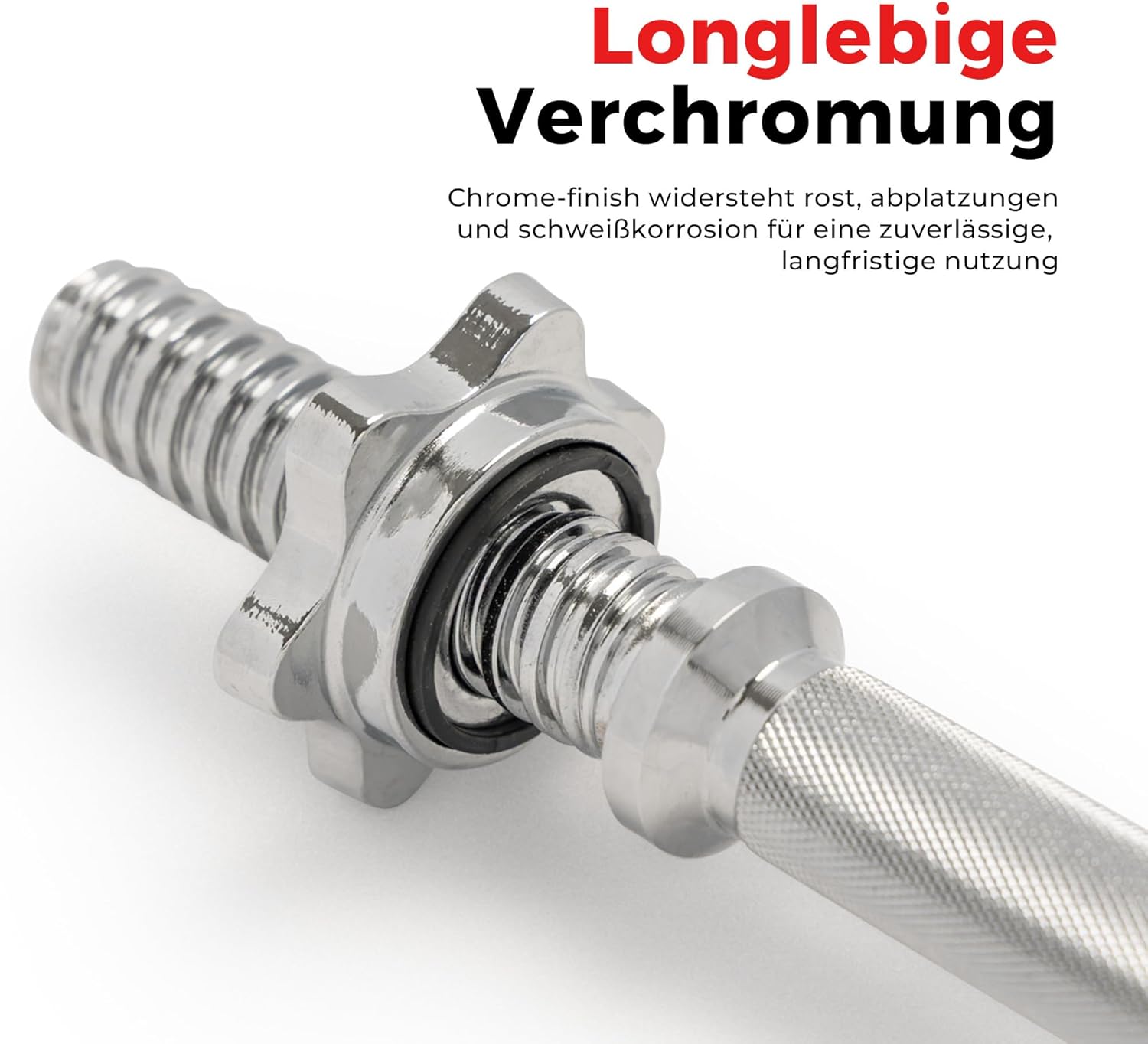 Right Way Fitness STDBH-14 14 Zoll Hantelstange mit Gewinde – Bild 3