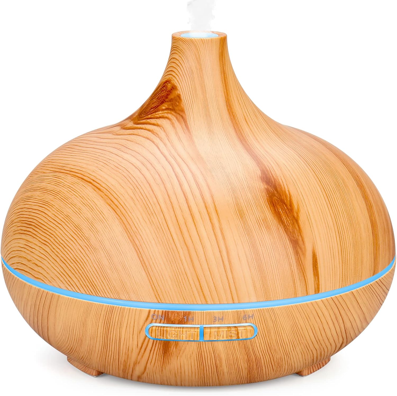 500 ml Aromadiffusor, Diffusoren für ätherische Öle, Aromatherapie-Diffusoren mit 7 LED-Leuchten, 2 Nebelmodi, 4 Timer, 23 dB Luftbefeuchter, wasserlose Ultraschall-Abschaltautomatik, Gelb
