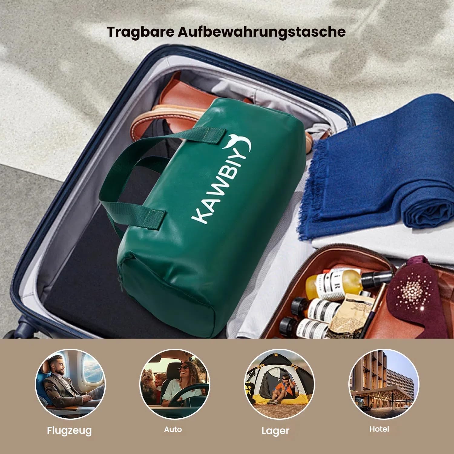 Gewichtsdecke 3,2 kg für Erwachsene – Tiefer Schlaf und bessere Erholung – Kuscheldecke aus Kristallsamt 100 x 70 cm zum Entspannen, Ausruhen & als Reisedecke – Grau – Bild 5
