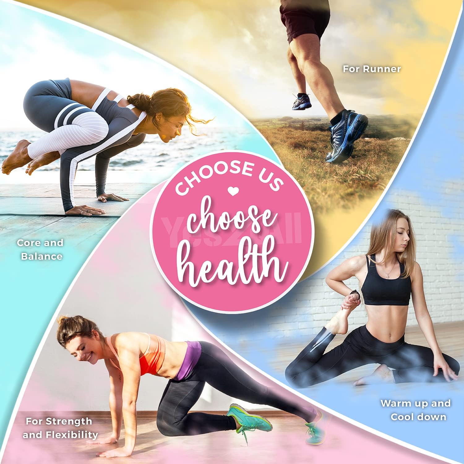 Yes4All Faszienrolle für Rücken, Wirbelsäule, Beine, Arme 30/45/60/90 cm – mittelharte Schaumstoffrolle, Schaumstoffrolle für Yoga, Pilates, Stretching & Fitness – Bild 4
