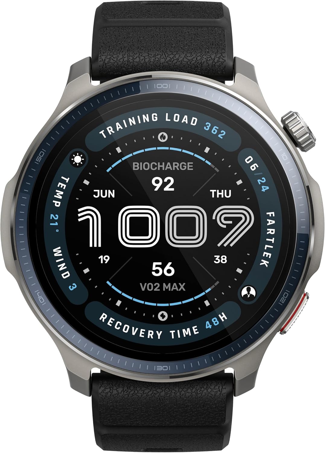Amazfit Balance 2 Smartwatch 47 mm 1,5 Zoll AMOLED-Saphirglas, Offline-Karten, Dualband-GPS, 21 Tage Akkulaufzeit, 170+ Sportmodi, Hydrox- und Golfmodus, Herzfrequenz- und Schlaf-Tracking für Android und iPhone – Bild 2
