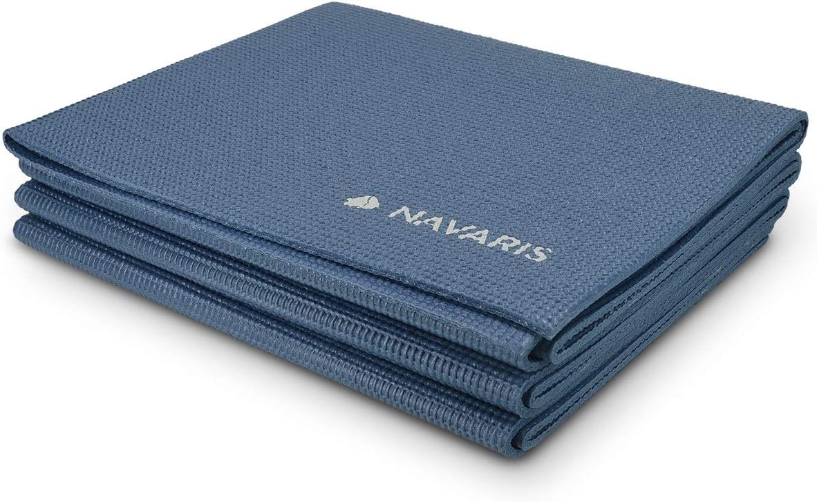 Navaris faltbare und rutschfeste Yoga-Reisematte, 4 mm, auch für Fitness, Sport, Pilates, Gymnastik, verschiedene Farben – Bild 5