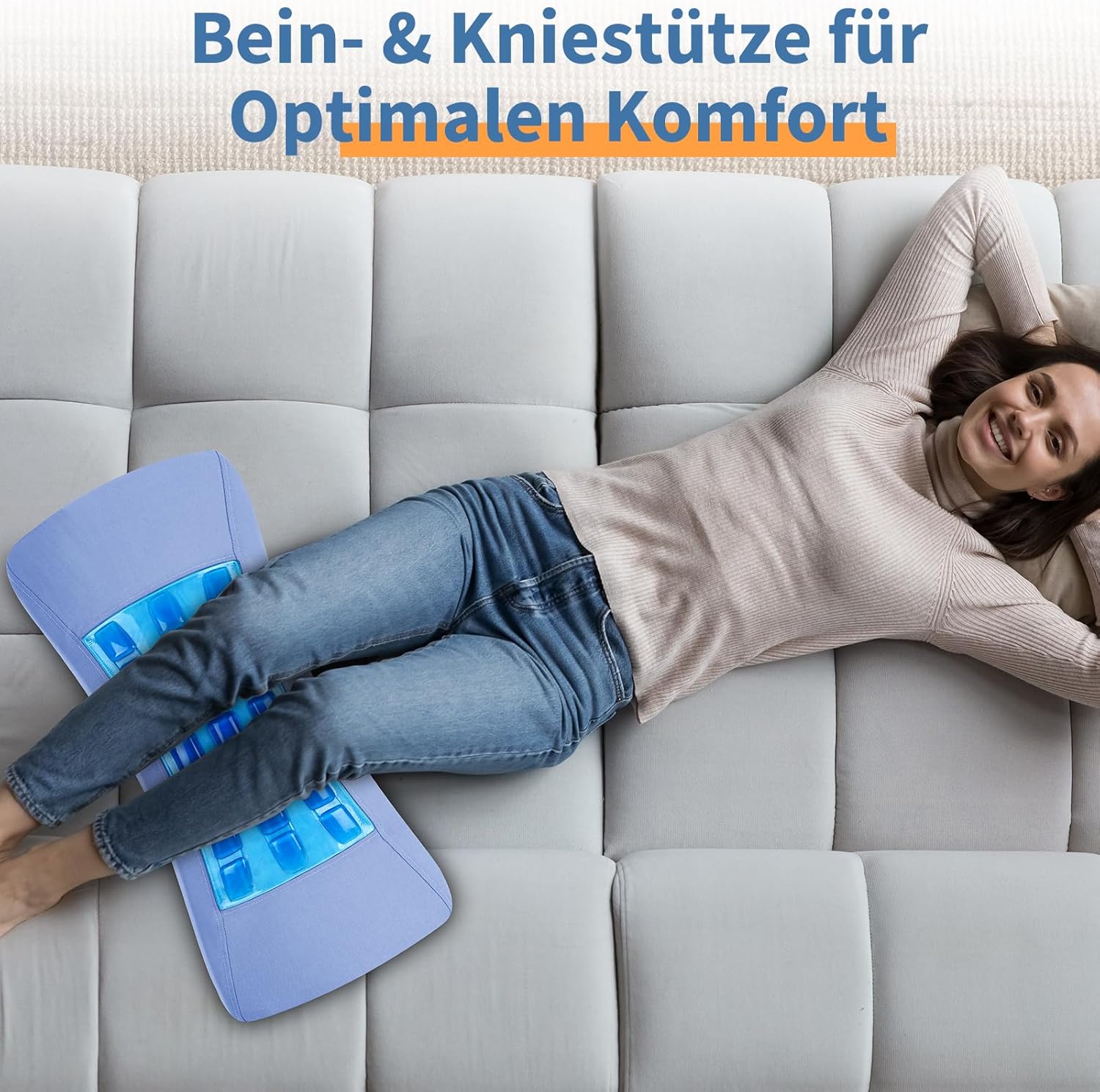 Orthopädisches Lendenkissen mit kühlender Gelschicht, ergonomische Memory-Schaum-Rücken- und Lendenwirbelstütze für Bett und Sofa – Vorlagen für Entlastungskissen für den unteren Rücken – Bild 8