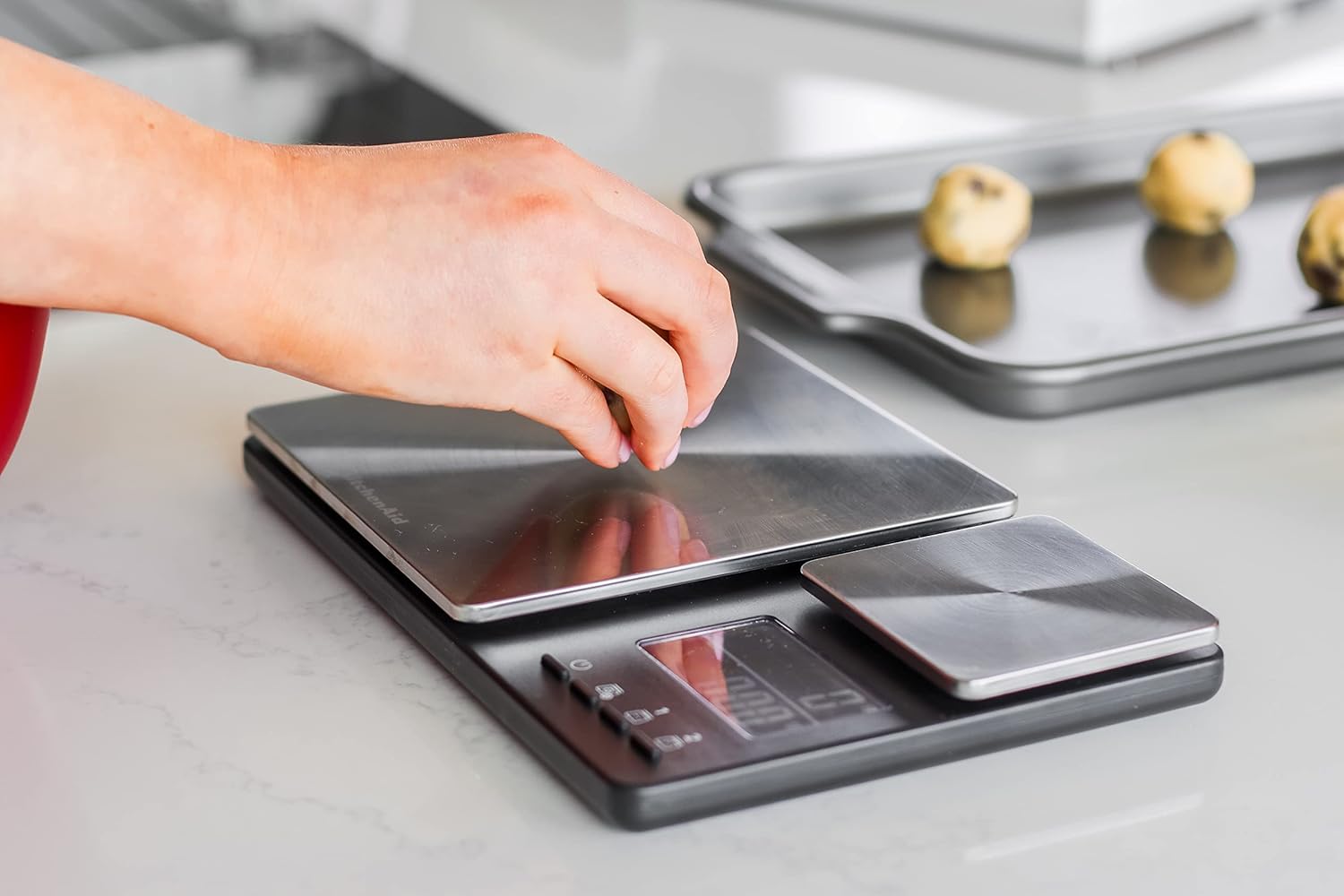 Digitale Lebensmittelwaage von KitchenAid mit zwei Plattformen, wiegt zwischen 5000 g und 500 g, schwarz, Einheitsgröße – Bild 11