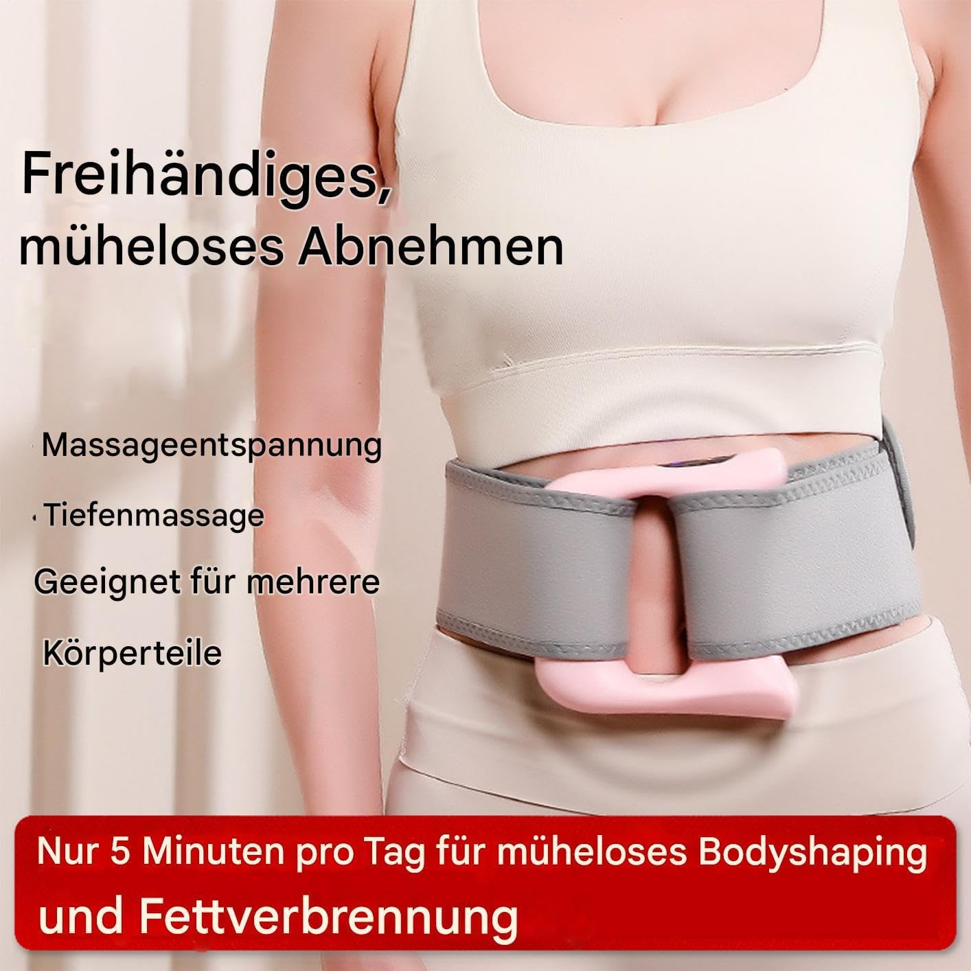 Tiefengewebe-Massagegerät – tragbares Tiefengewebe-Muskel-Handmassagegerät für Sportler, tragbares Entspannungsgerät mit einstellbarer Intensität und Geschwindigkeit für Nacken, Schultern, Taille – Bild 2
