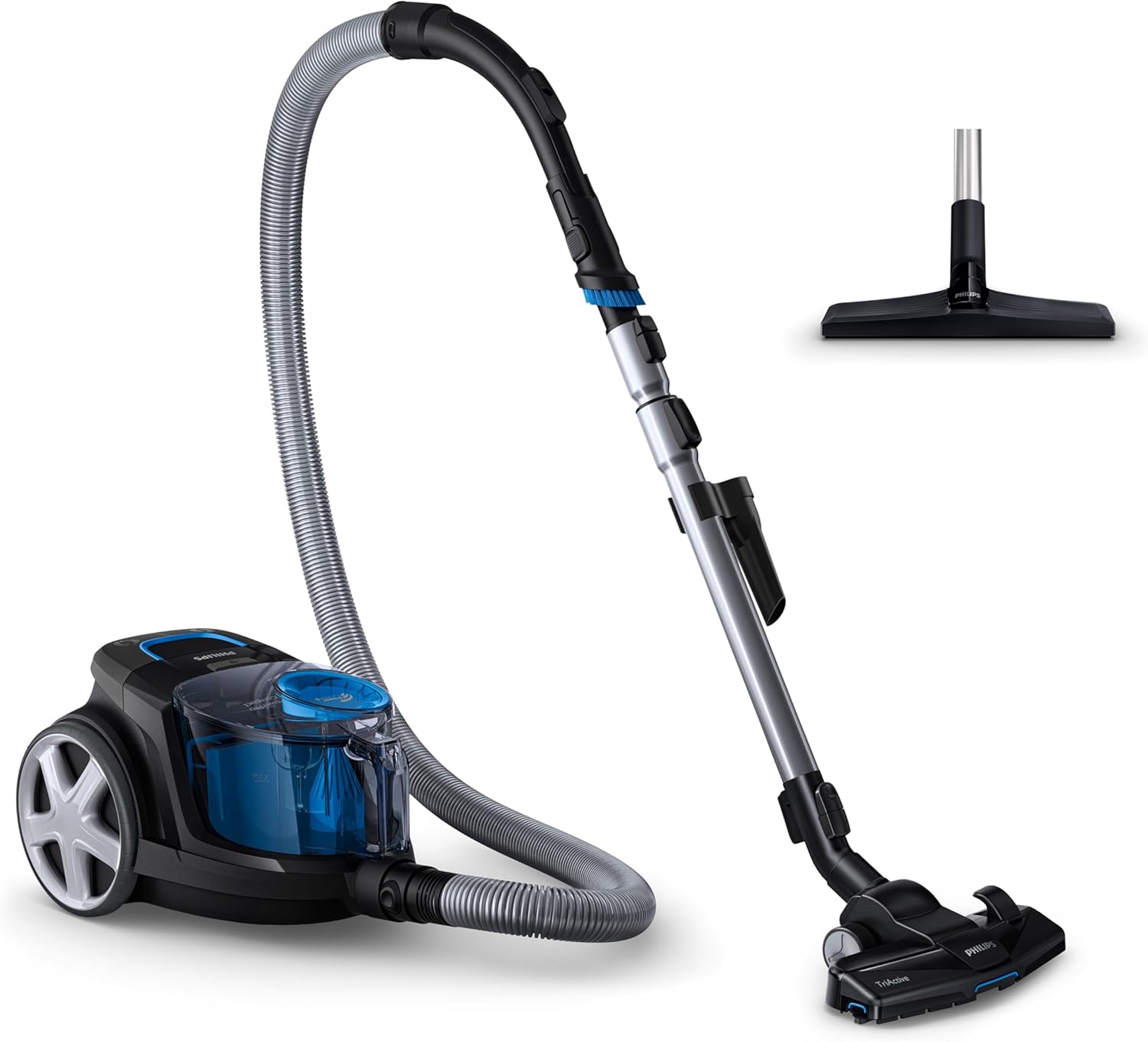 Philips PowerPro kompakter beutelloser Staubsauger (sehr geringer Stromverbrauch bei hoher Leistung, 1,5 l Staubvolumen, integriertes Zubehör) – Bild 2