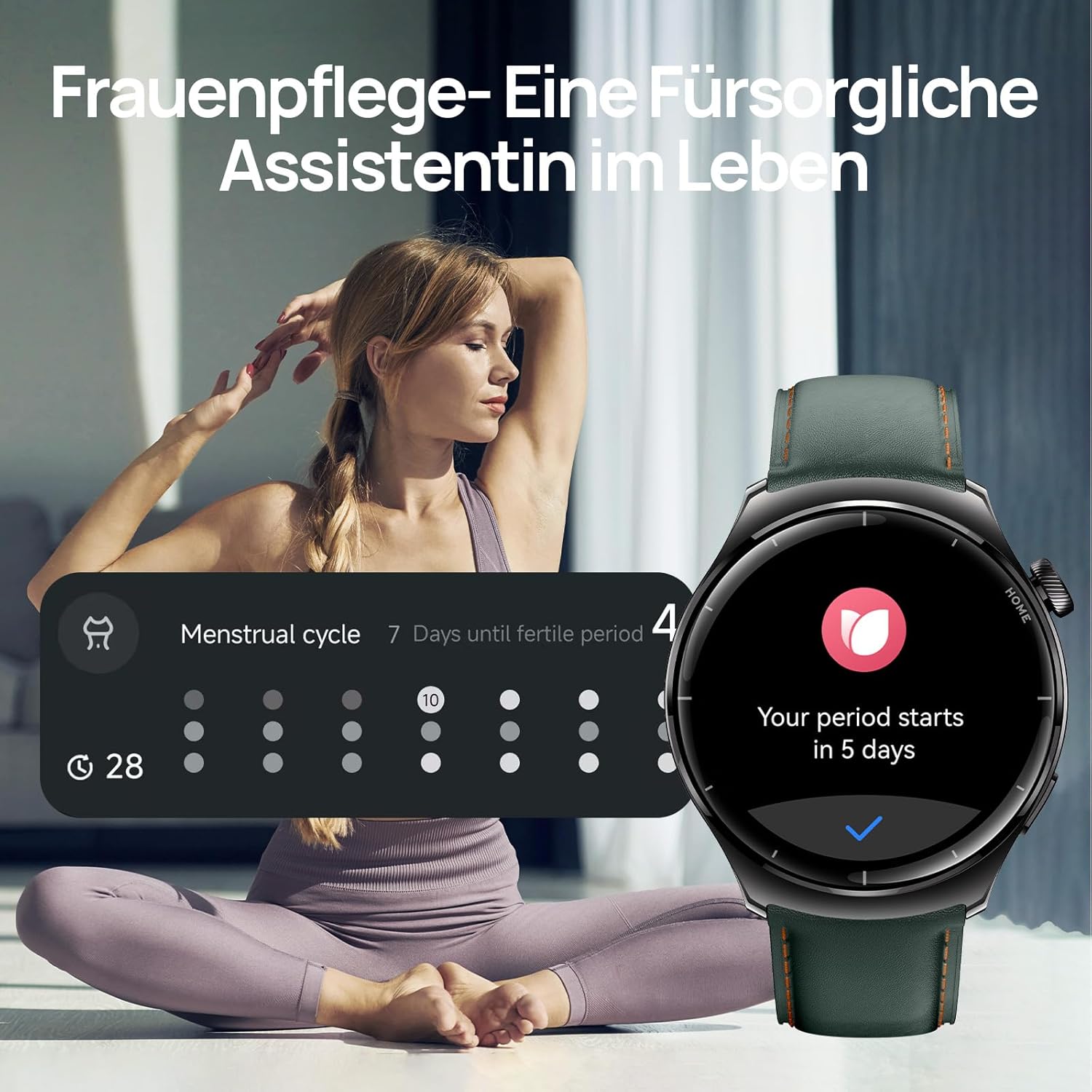Mibro Lite3 Pro Smartwatch GPS Herren Damen rund 45 mm, AMOLED 1,32 Zoll Fitness-Tracker, 5ATM wasserdicht, Herzfrequenz Schlaf SpO2 VO2 Max, Bluetooth-Anrufe, 15 Tage lange Akkulaufzeit (Dunkelgrün) – Bild 7