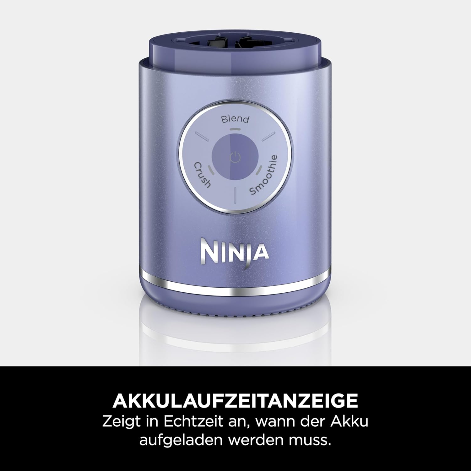 Ninja Blast Max BC251EULS Tragbarer Mixer/Smoothie-Maker, 2 x 570 ml, wiederaufladbar, Mixbecher & auslaufsicherer Deckel, 3 Funktionen, Smoothies, Protein-Shakes, Lavendel/Silber – Bild 10