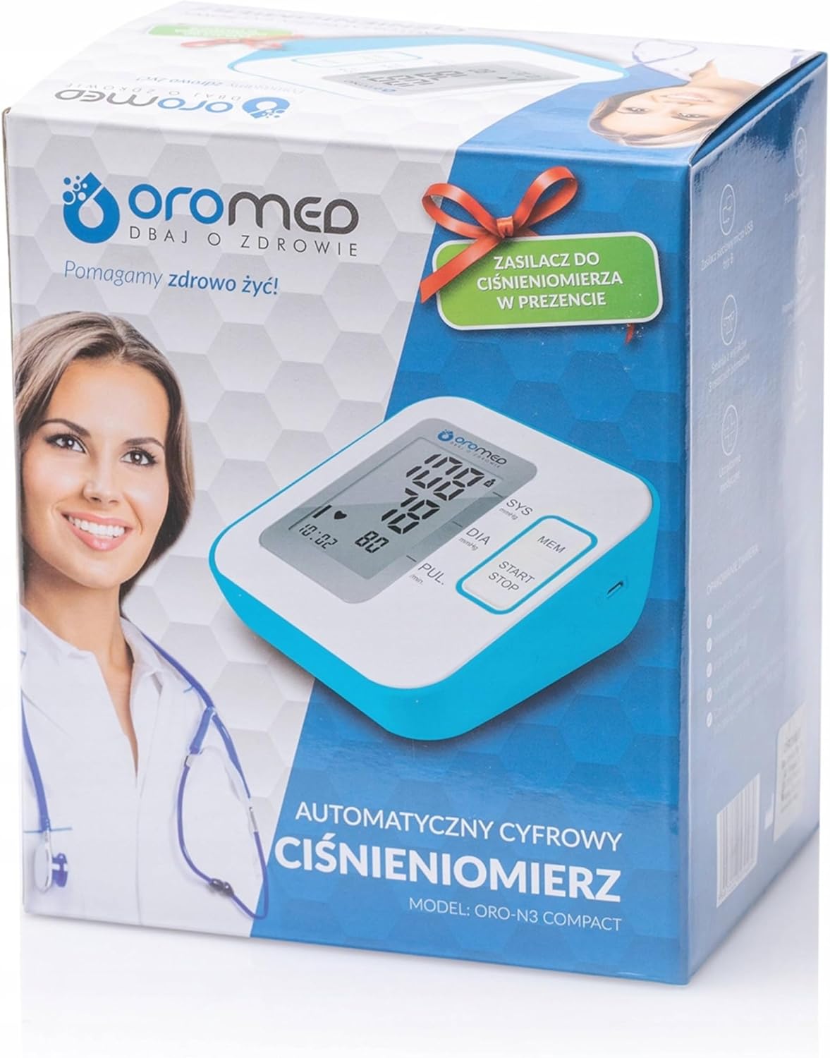 OROMED ORO-N3 Kompaktes USB-Blutdruckmessgerät für den Oberarm, elektronisch mit FUZZY-Logik, Arrhythmie-Erkennung, LCD-Display, 2 x 120 Speicher, automatische Abschaltung, inklusive Netzteil – Bild 6