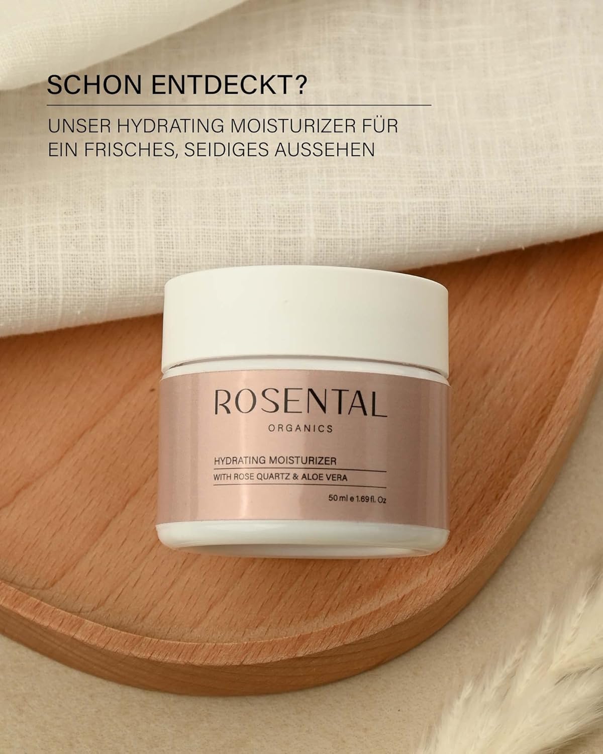Rosental Organics® Gesichtsroller mit Anti-Aging-Wirkung gegen Falten, wohltuend für die Haut, Hautstraffung durch Gesichtsmassageroller, 100 % natürlich – Bild 7