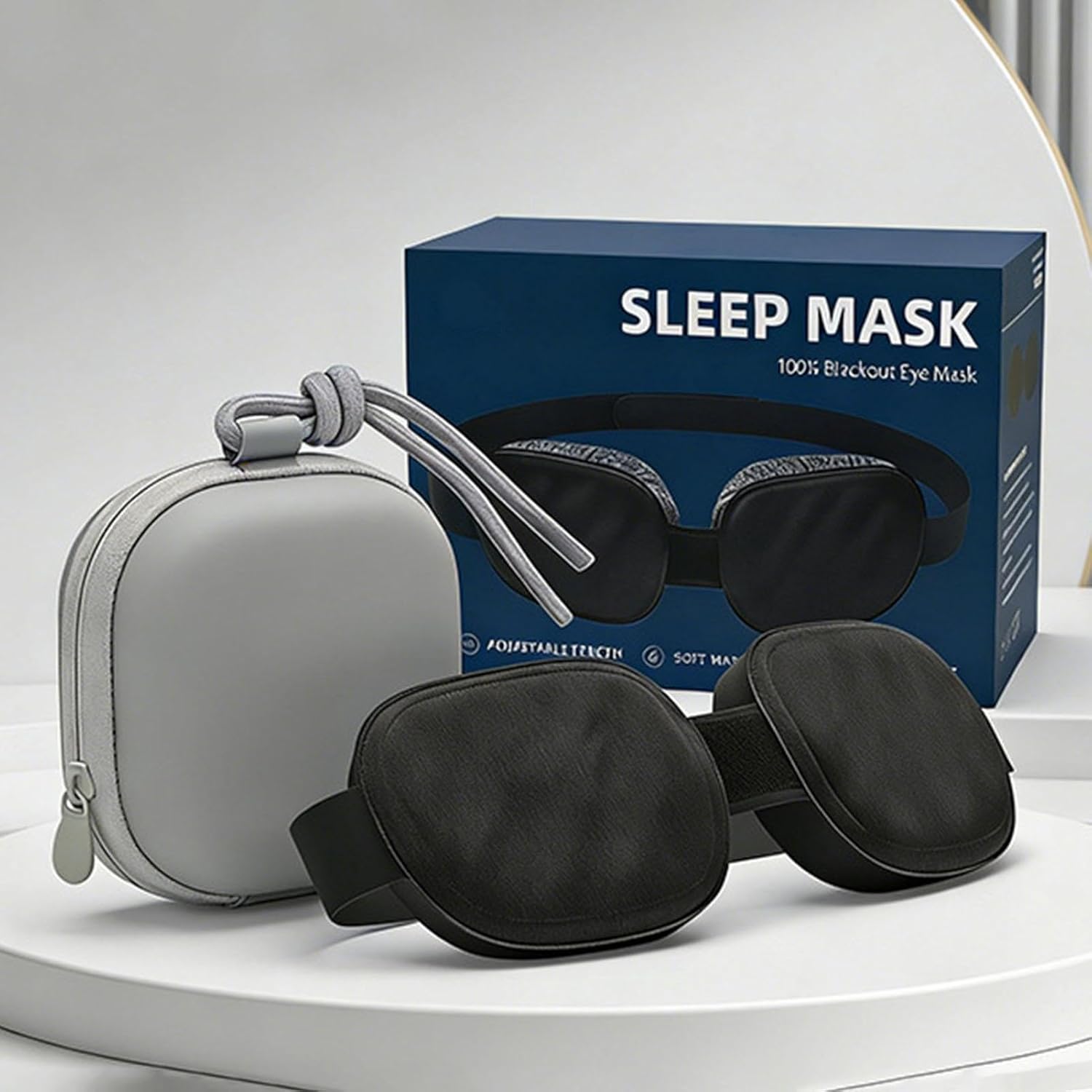 Schlafmaske | Augenwaschbar und bequem | Schlafmaske gegen Licht für die Augen – für Schlafzimmer Wohnung Reise Schlafsaal lange Reisen Männer Erwachsene ältere Menschen Frauen – Bild 9