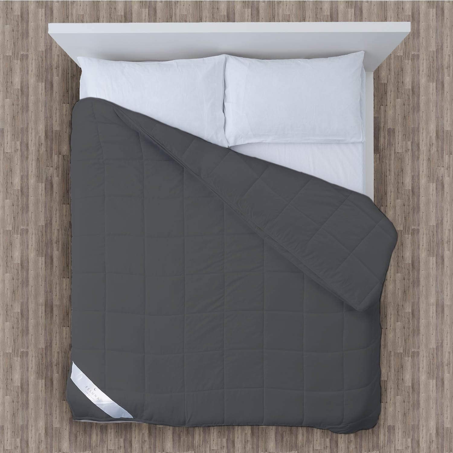 Feluna XXL Gewichtsdecke 155 x 200 cm Therapiedecke 8 kg – Anti-Stress-Bettdecke Gewichtsdecke – Entspannungsdecke bei Angstzuständen und Schlafstörungen (Grau) – Bild 6