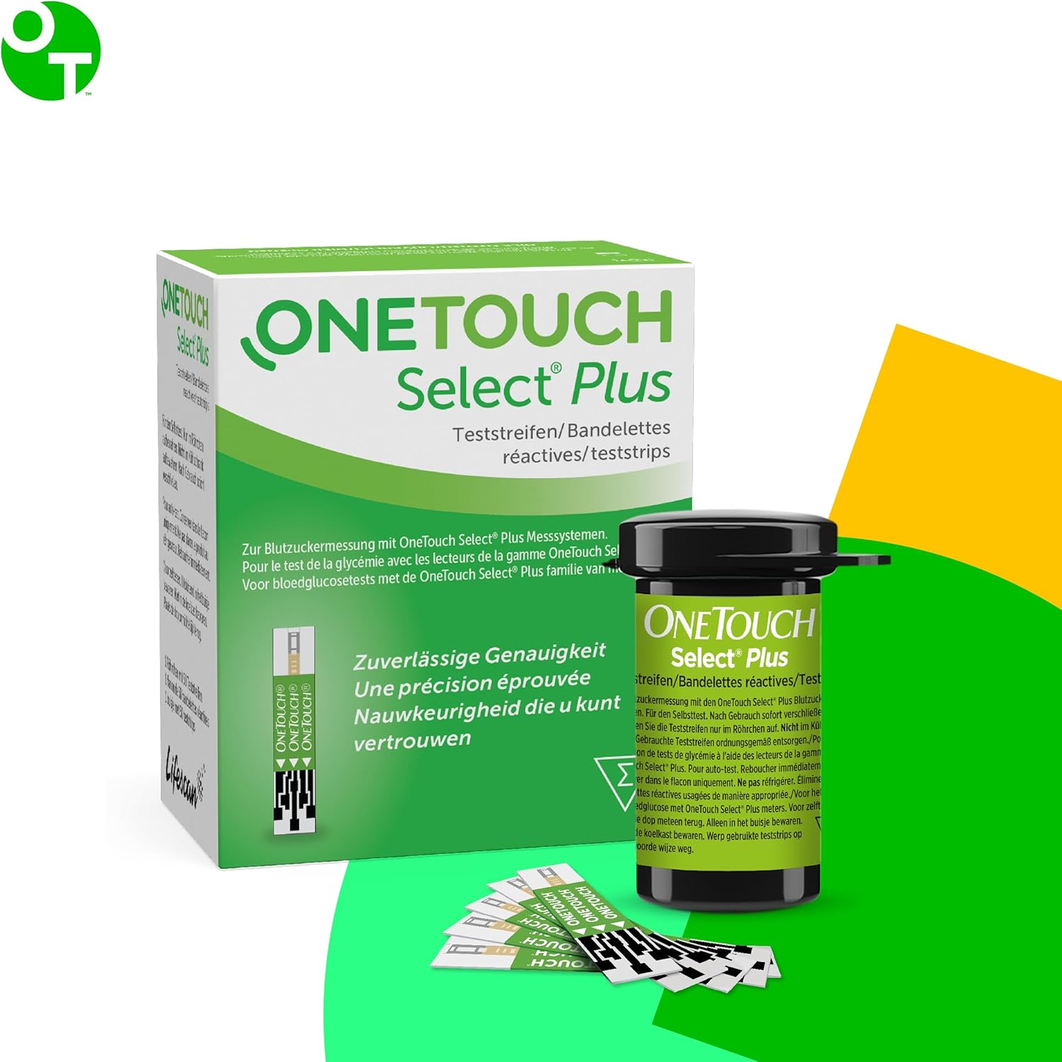 OneTouch Select Plus Teststreifen, 1x50 Stück: passende Blutzucker-Teststreifen für das OneTouch Select Plus Messgerät zur Blutzuckermessung – Bild 6