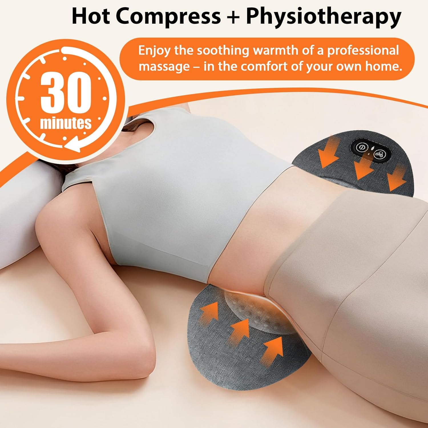 3-in-1-Rückenmassagegerät, Rückenmassage, elektrisches Lendenmassagegerät, elektrisches Lendenwirbel-Traktionsgerät, Rückenmassagegerät mit Traktion, Vibration und Wärme, intelligentes Massagegerät – Bild 5