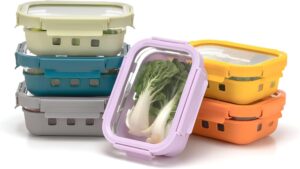 QuaLife Glas-Lunchbox-Set 6 x 640 m...