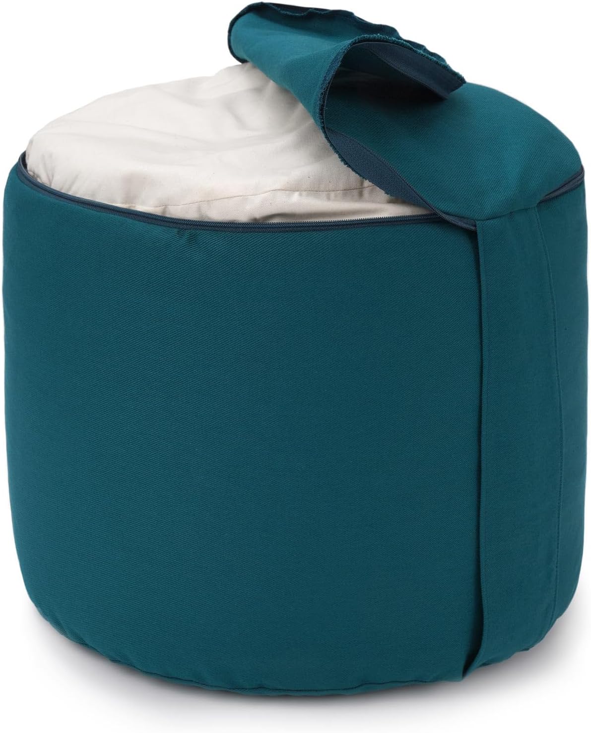 Yogabox Meditationskissen Glückssitz Rondo Big D - Regional produziert - Sitzhöhe: 28 cm – Bild 4