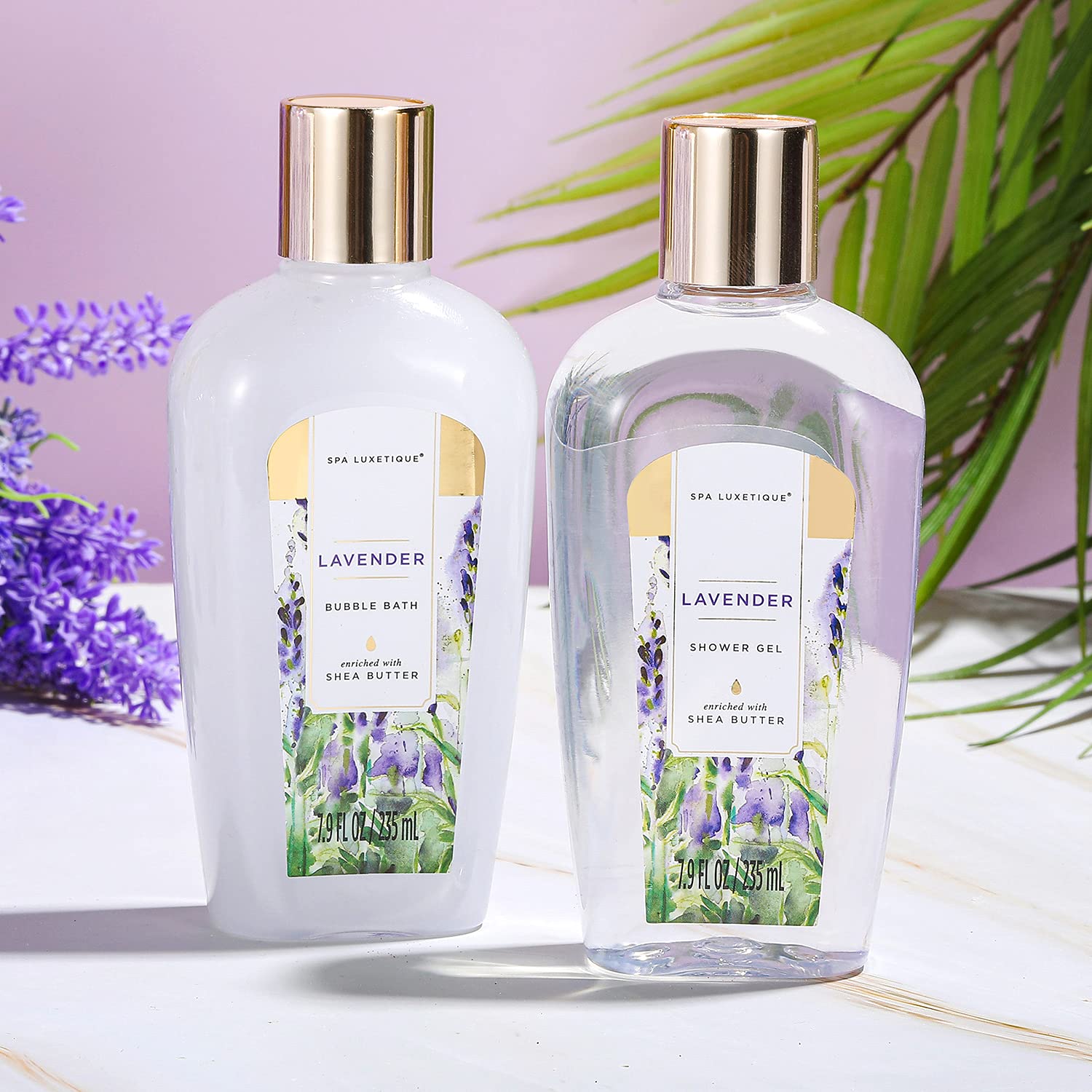 Geschenk für Freundin, Spa-Luxus, 12-teiliges Lavendelduft-Geschenkset mit Duschgel, Handcreme, Badesalz in der Stoffbox, Geschenke zum Valentinstag, Weihnachtsgeschenke, Muttertagsgeschenk – Bild 3