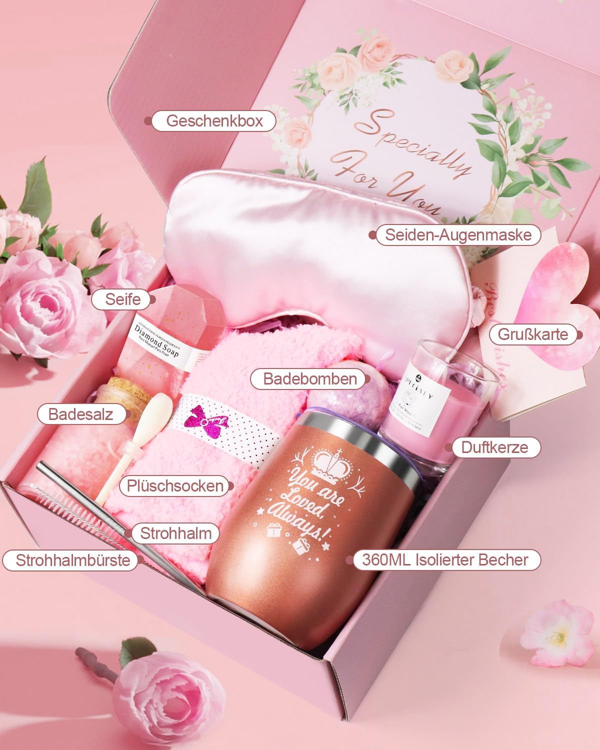 Geschenke für Frauen, Geburtstagsgeschenk für Frauen, Geburtstag einer Freundin, Geschenkset für Schwester, beste Freundin, Mutter, Valentinstag, Muttertag, Weihnachtstag – Bild 3